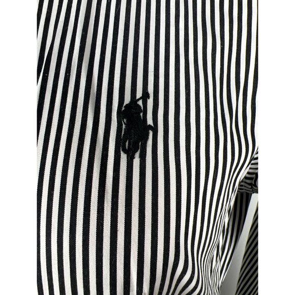 Polo Ralph Lauren Button Down Pinstriped Shirt 6 Multiple Yellow dot (Stained) - Picture 4 of 8